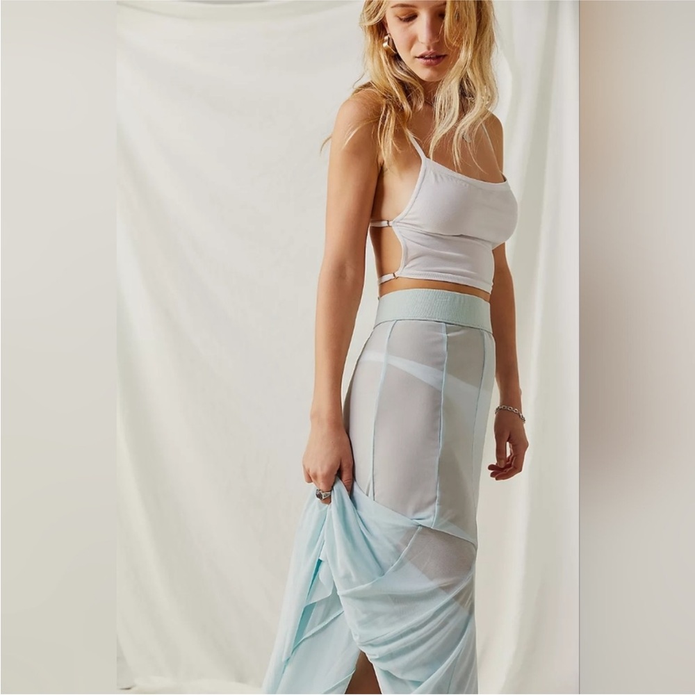 Free People Godet Girl Sheer Skirt